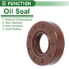 Make Model Oil Seal / 19x40x10mm / Rotary Shaft Seal FKM Brown 5 Pcs
