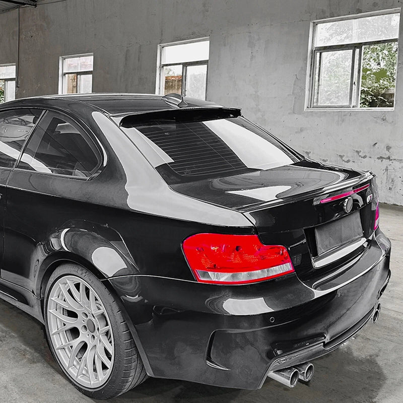 BMW E82 Coupe M1 120i 128i 135i Gloss Black Rear Spoiler Lip (2008-2013)