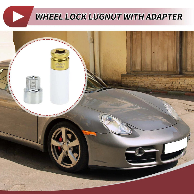 Porsche Cayenne 1 x Wheel Lock Nut 22-tooth Anti-theft Key Socket