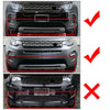Land Rover Discovery Sport L550 2.0L Silver Bumper Trim Chin Lip (15-19)