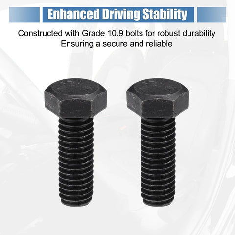 Jeep Wrangler TJ (1997-2006) - Black Metal Set Front Seat Mounting Bolts