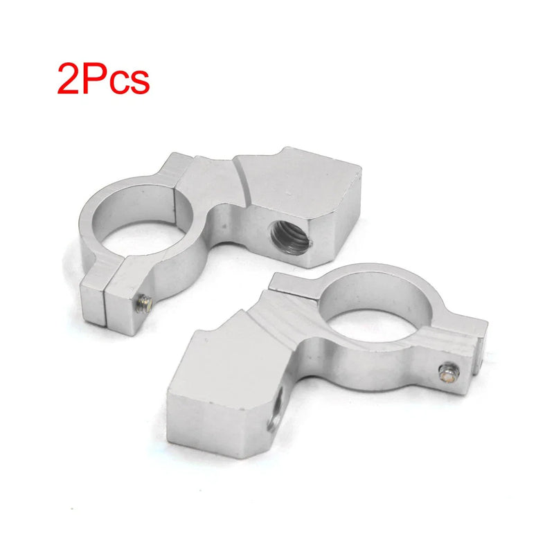 Motorcycle 2 x M10 x 1.25 Thread Handlebar Rearview Mirror Bracket