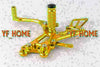 Honda CBR 600RR Gold Motorcycle Rearsets Footrest Pegs (2007-2014)