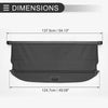 Hyundai Ioniq 5 2022-2024 Black Carbon Fiber Retractable Cargo Cover