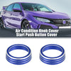 Honda Civic 3 x Blue AC Knob & Engine Start Push Button Covers (2016-2021)