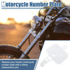 Honda XR CRF XR50 CRF50 White Number Plate