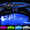 Car Ambient Light 500mm RGB LED Fiber Optic Interior Lamp Strips