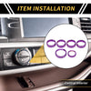 Ford F-150 XLT (2016-2019) Purple Air Conditioning Button Cover Trim