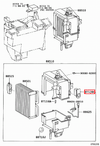 Hilux KUN35 KUN26 KUN25 KUN16 Heater Fan Blower Motor
