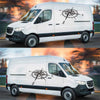 Car Truck Camper RV Van Black PVC Sticker Decal 90x60cm