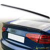 Audi A4 B8.5 Sedan (2012-2015) Matte Black Unpainted Boot Lip Spoiler