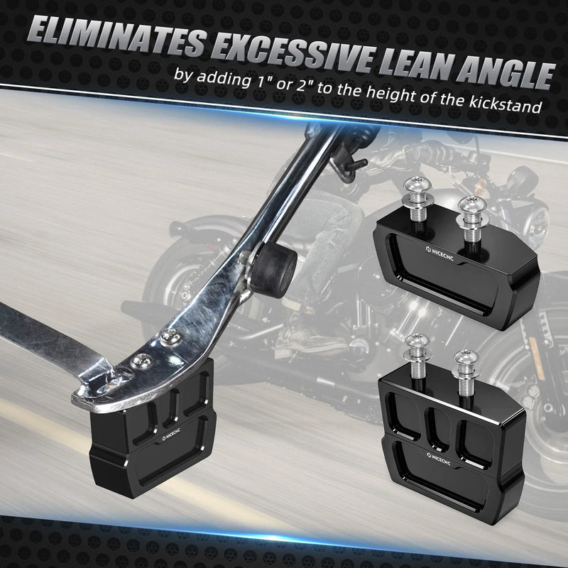 Harley Forty Eight XL1200X 2" & 1" Kickstand Lift Block (2010-2019)