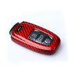 Audi A3 A4 A5 A6 A7 A8 (2013-2023) - Carbon Fiber Red Remote Key Cover Case