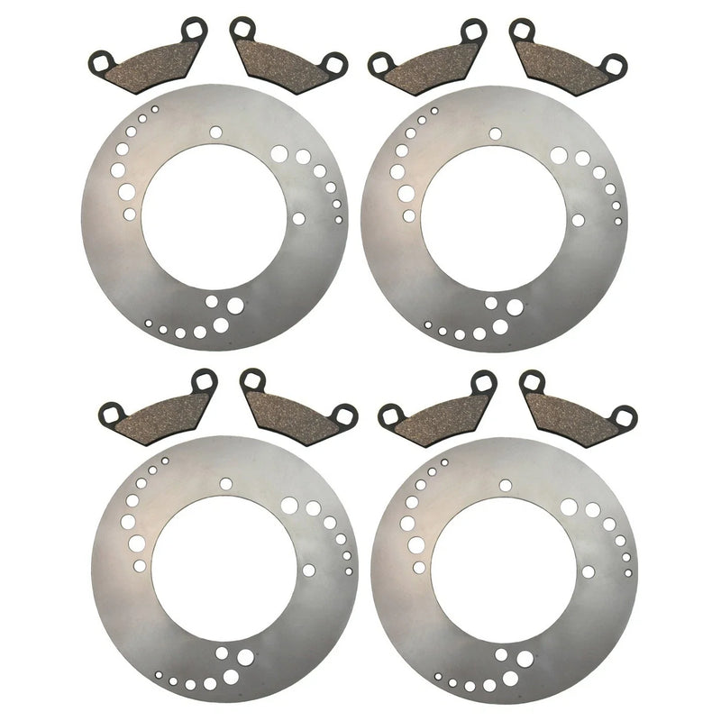 Polaris Sportsman 850 2x Front & Rear Disc Rotors & Pads (2009–2014)