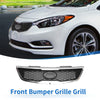 Kia Forte (2010-2013) Black Chrome Silver Tone Front Upper Bumper Grille