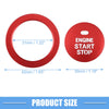 Hyundai Sonata 2011-2014 Aluminum Red Engine Ignition Button Decal