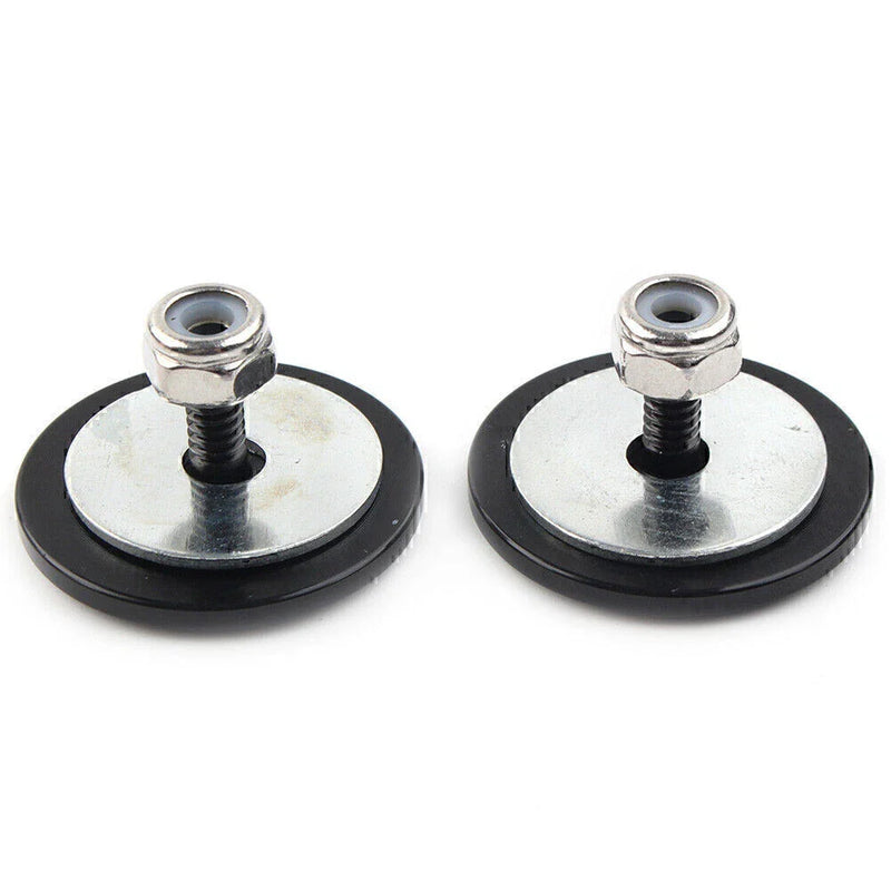 Harley Street Glide Trike Black Aluminum Inner Fairing Mirror Plugs (2009-2023)