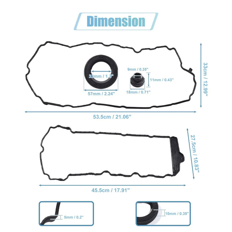 Chevrolet Cadillac CTS Valve Cover Gasket Set