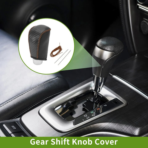 Toyota Highlander Black Carbon Fiber Gear Shift Knob Cover (2008-2013)