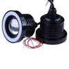 Car Projector - White Halo Angel Eye COB Ring Bulbs 3" LED Fog Light Lamp