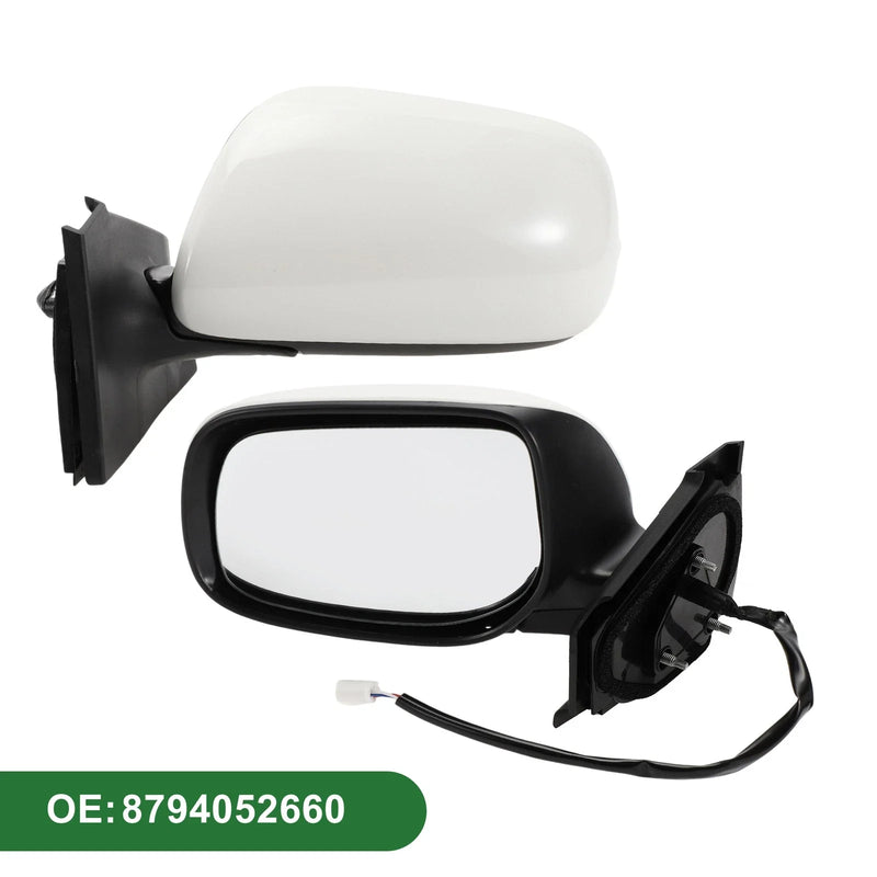 Toyota Yaris Hatchback Left Side Door Mirror White (2006-2011)