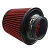 Universal Fit 3" Red Cold Air Intake Dry Filter with Clamp