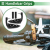Motorcycle Hand Grips Cover Handlebar Cover Aluminum Diamond Pattern