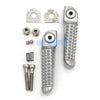 Yamaha YZF R1 Silver Rear Footrest Pegs (2006-2012)