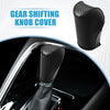 Jeep Gear Shifting Knob Cover PU Leather Carbon Fiber Black
