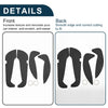 Mercedes-Benz GLA (2015) - Black Set Car Door Leather Anti Kick Pad Sticker