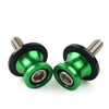 KAWASAKI ZX6R (1998-2011) - Green Slider Stand 10mm Swingarm Spools