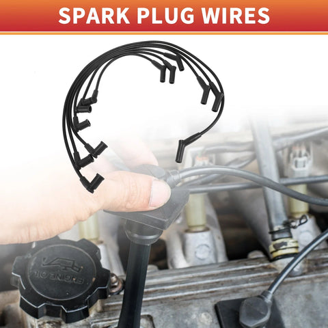 Ford Ranger V6 3.0L 6 Pcs Spark Plug Wire Ignition Coil Cables (2004-2007)