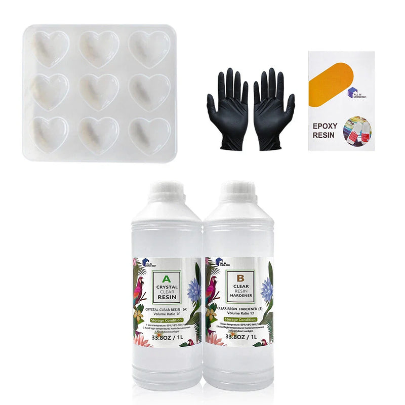 1:1 AB Kit Silicone Mold Epoxy Resin Art Coating UV Color Pigment Paste