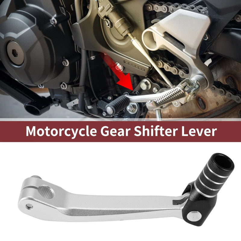 Honda CRF150F Silver Tone Black Shifter Lever (2003–2017)