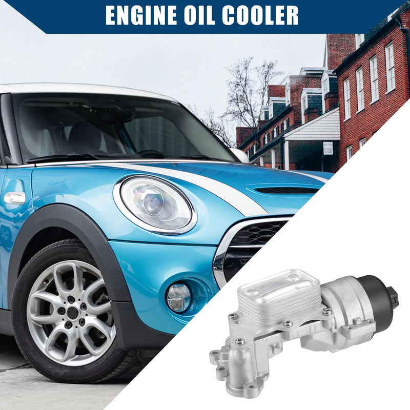 BMW Mini Cooper Silver Tone Engine Oil Cooler Replacement