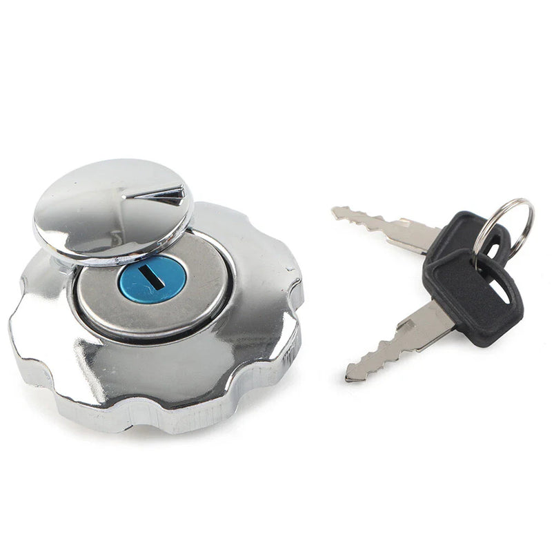 Motorcycle Motorbike ATV Universal Gas Fuel Tank Cap Cover Locking W/ 2 Keys