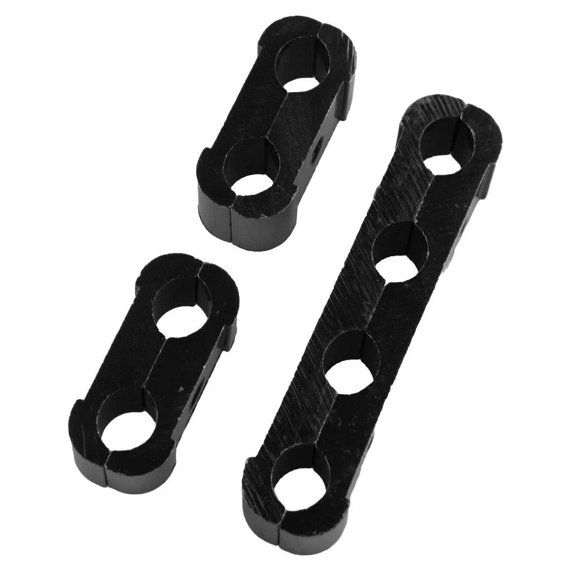 Car 79-23 3 x Black Aluminum Engine Spark Plug Wire Separator Clamp
