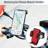 Motorcycle Handlebar Mount Phone Holder 4.7-7.2 Phones PC Red