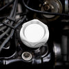 Mitsubishi Silver Tone Aluminum Alloy Gas Engine Oil Filler Cap