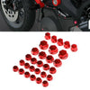 Motorcycle Moped Scooter 30X SET Hex Socket Bolt Screw Nut Head Cover Cap
