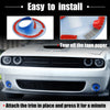 Dodge Challenger (2015-2020) Blue 2 x Car ABS Front Fog Light Covers Trim