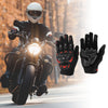 Pair XL Motorcycle Glove Heat Dissipation Cycling Glove Black Red Polar Fleece