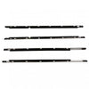 Outer Weatherstip Door Belt Set 4 Chrome Fits Toyota Camry 4D Sedan 2002-06 D09