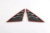 Honda Civic Sedan Glossy Black Rear Window Side Louver Covers (2022-2023)