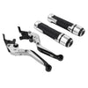 Yamaha XSR900 Silver Brake Clutch Lever Handlebar Grip Set (2016-2023)