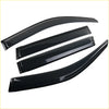 Set of four black glossy vinyl window visors for mazda bt-50 2012-2020 weather shields monsoons