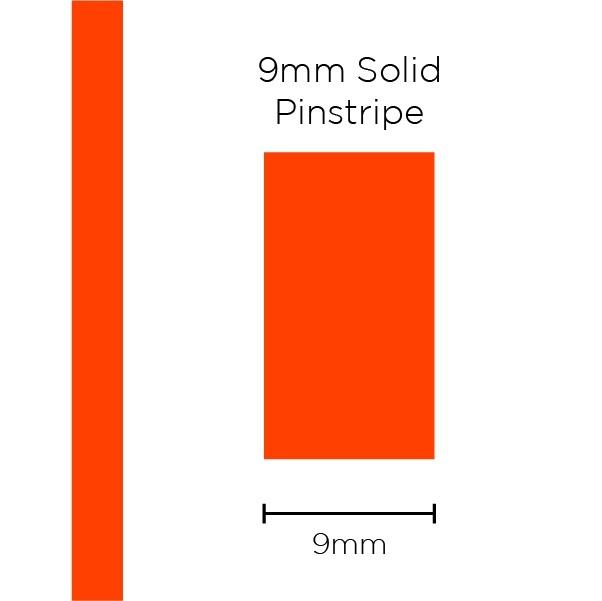 Saas Pinstripe Solid Orange 9mm x 10m 11318
