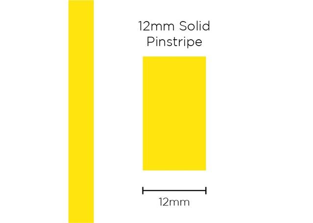 Autoco Solid Pinstripe 12mm Yellow 11417