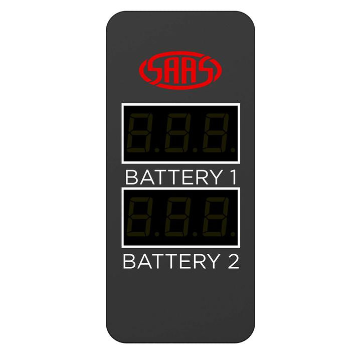 Saas Dual Volt Digital Switch Gauge 8-18V (Suits Carling)