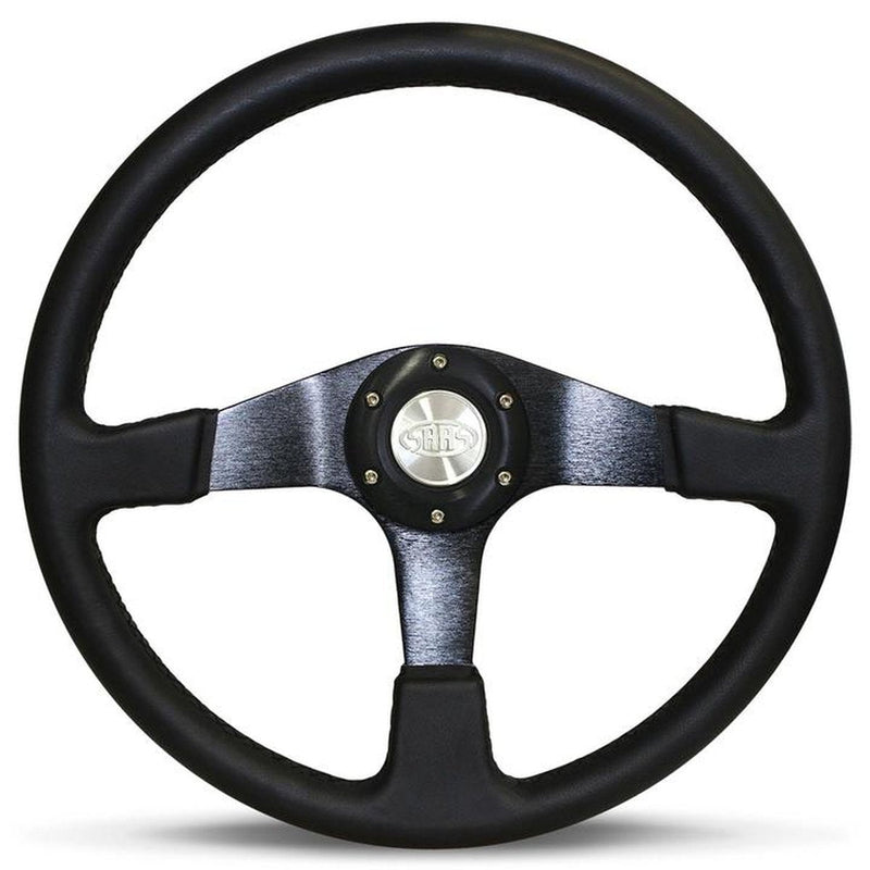Saas Steering Wheel Octane Leather Black Spoke 380mm